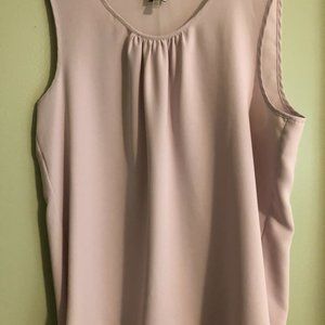 Anne Klein Blush Sleeveless Blouse